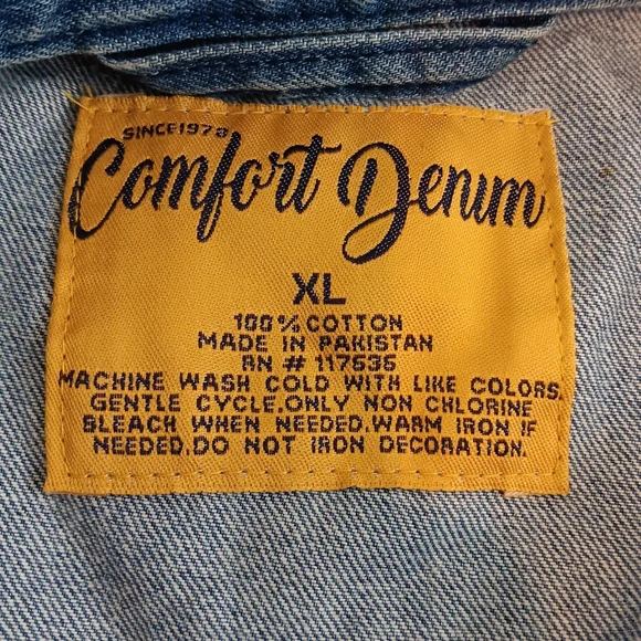 Blue Comfort Denim Vest - Picture 6 of 6